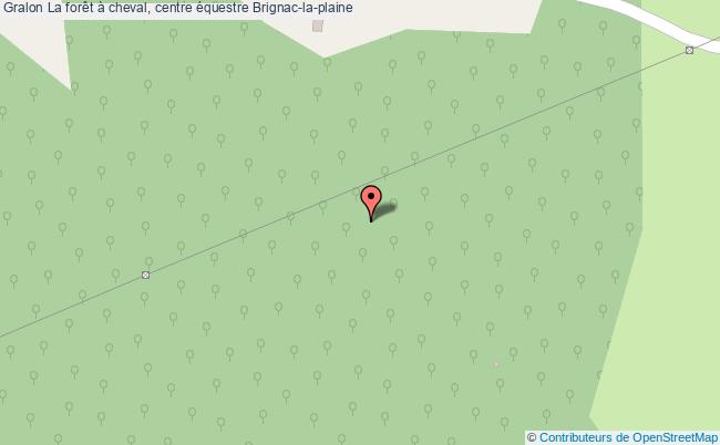 plan La Forêt à Cheval, Centre équestre Brignac-la-plaine Brignac-la-plaine