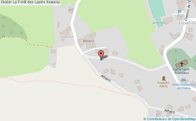 plan La Forêt Des Lapins Itxassou Itxassou