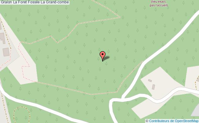 plan La Foret Fossile La Grand-combe La Grand-combe