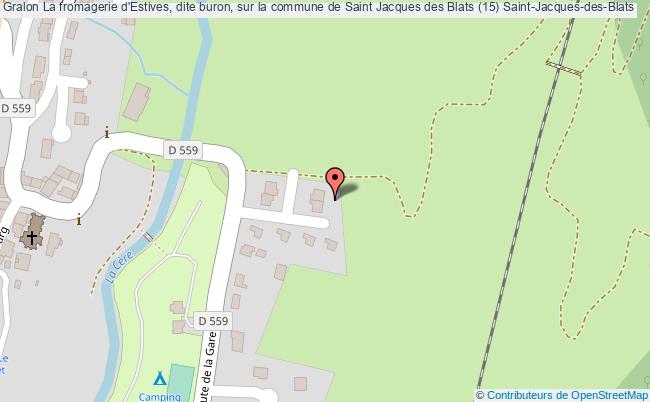 plan La Fromagerie D'estives, Dite Buron, Sur La Commune De Saint Jacques Des Blats (15) Saint-jacques-des-blats Saint-Jacques-des-Blats