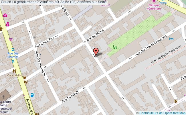 La gendarmerie d'Asnières sur Seine (92)