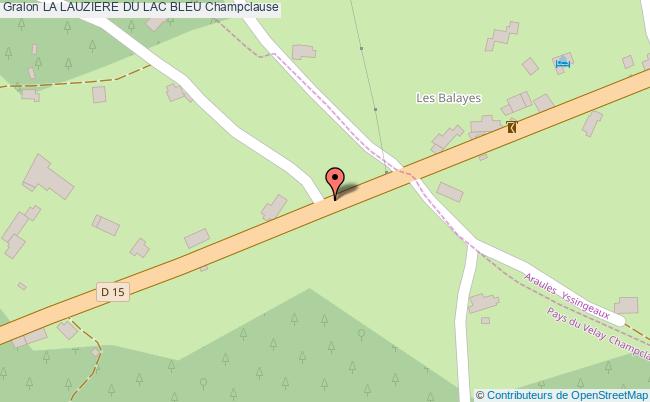 plan La Lauziere Du Lac Bleu Champclause Champclause