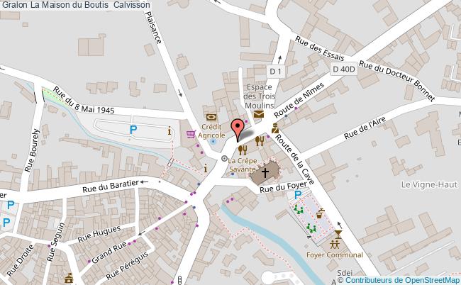 plan La Maison Du Boutis  Calvisson Calvisson