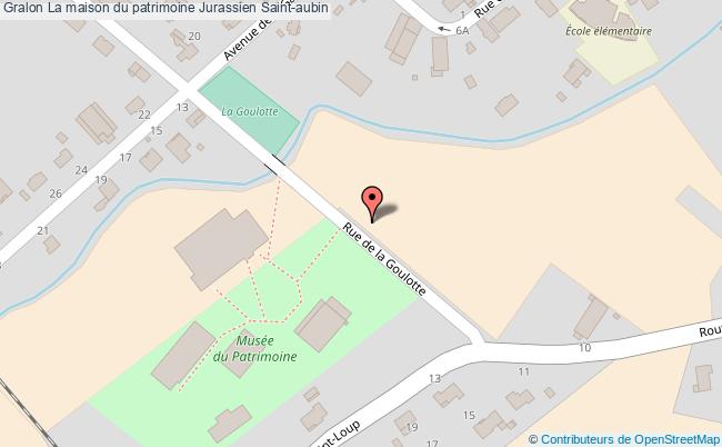 plan La Maison Du Patrimoine Jurassien Saint-aubin Saint-aubin