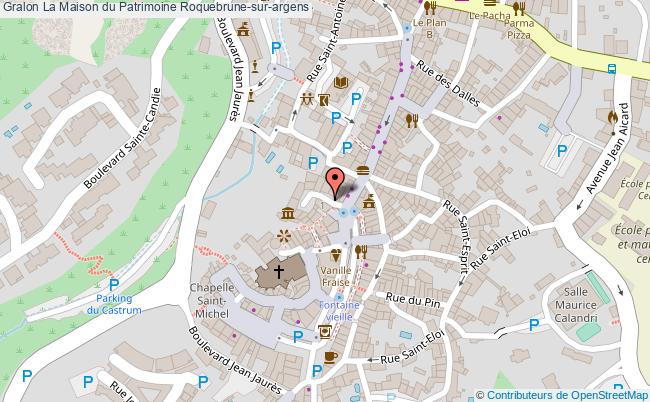 plan La Maison Du Patrimoine Roquebrune-sur-argens Roquebrune-sur-argens