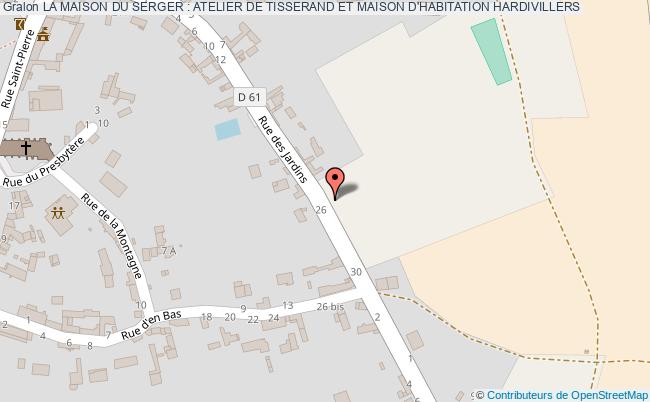 plan La Maison Du Serger : Atelier De Tisserand Et Maison D'habitation Hardivillers HARDIVILLERS