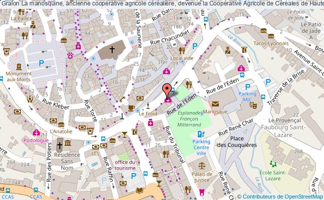 plan La Manosquine, Ancienne Coopérative Agricole Céréalière, Devenue La Coopérative Agricole De Céréales De Haute Provence Manosque Manosque