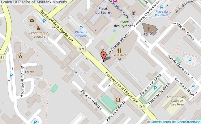 plan La Piscine De Mourenx Mourenx Mourenx