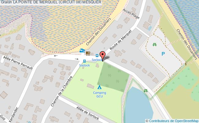 plan La Pointe De Merquel (circuit 08) Mesquer MESQUER