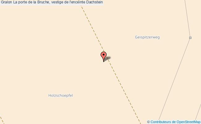 plan La Porte De La Bruche, Vestige De L'enceinte Dachstein Dachstein