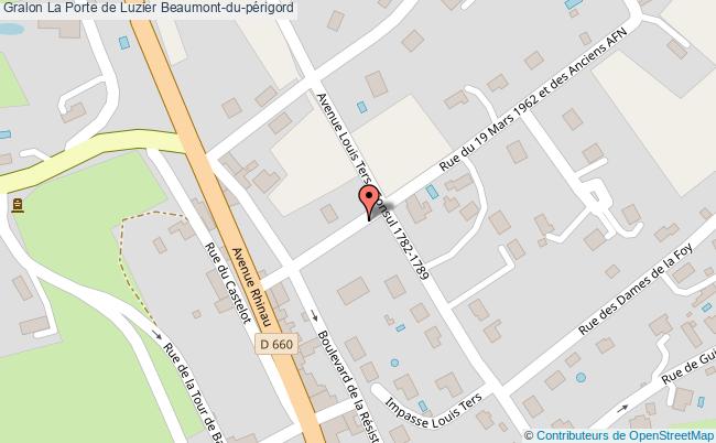 plan La Porte De Luzier Beaumont-du-périgord Beaumont-du-périgord