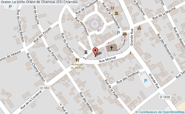 plan La Porte Orient De Charroux (03) Charroux Charroux