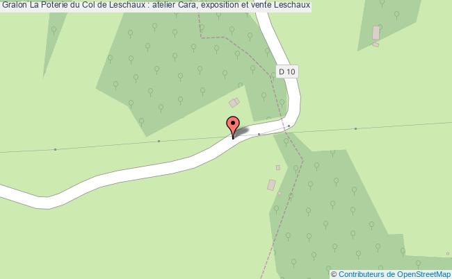plan La Poterie Du Col De Leschaux : Atelier Cara, Exposition Et Vente Leschaux Leschaux