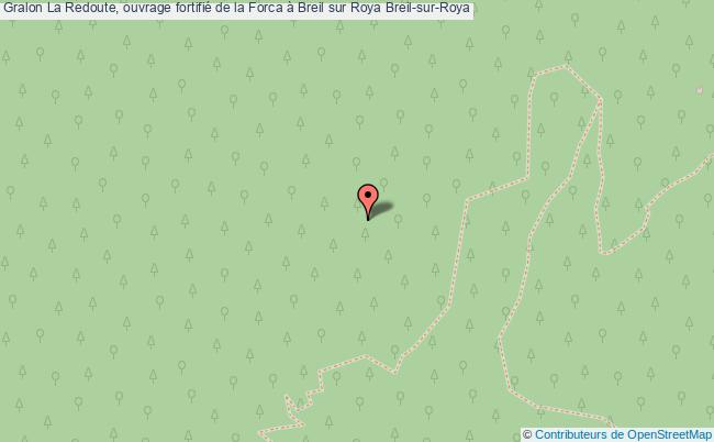 plan La Redoute, Ouvrage Fortifié De La Forca à Breil Sur Roya Breil-sur-roya Breil-sur-Roya