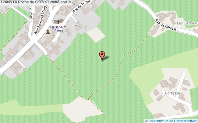 plan La Roche De Solutré Solutré-pouilly Solutré-pouilly