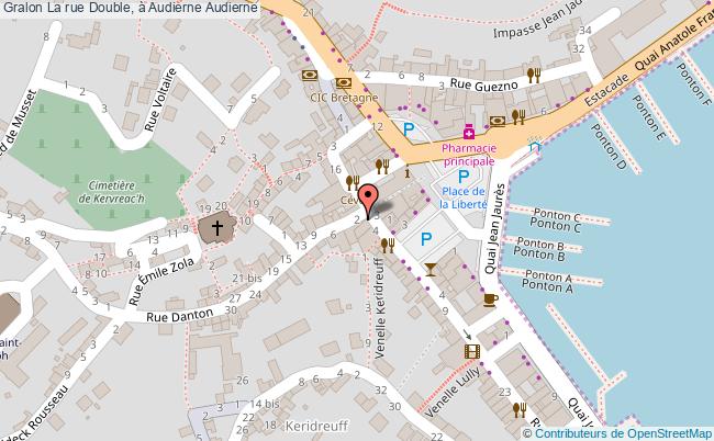 plan La Rue Double, à Audierne Audierne Audierne