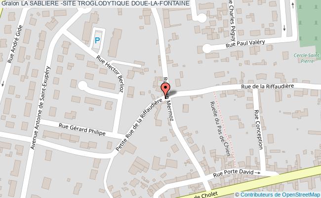plan La Sabliere -site Troglodytique Doue-la-fontaine DOUE-LA-FONTAINE