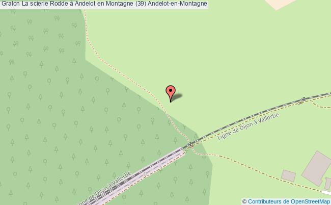 plan La Scierie Rodde à Andelot En Montagne (39) Andelot-en-montagne Andelot-en-Montagne