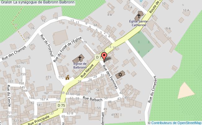 plan La Synagogue De Balbronn Balbronn Balbronn