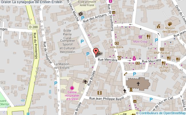 plan La Synagogue De Erstein Erstein Erstein