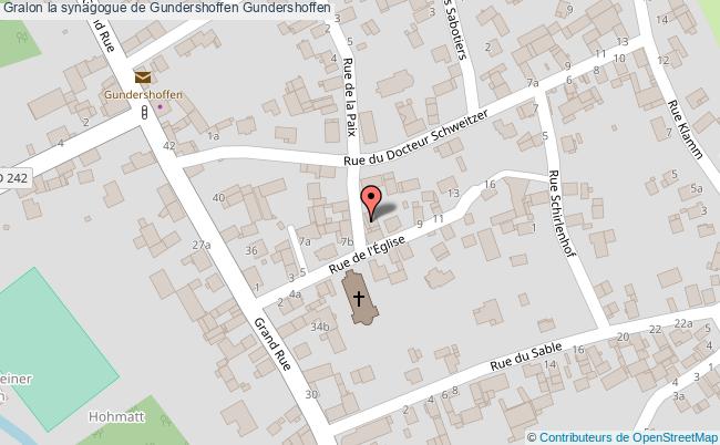 plan La Synagogue De Gundershoffen Gundershoffen Gundershoffen