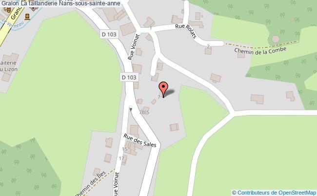 plan La Taillanderie Nans-sous-sainte-anne Nans-sous-sainte-anne