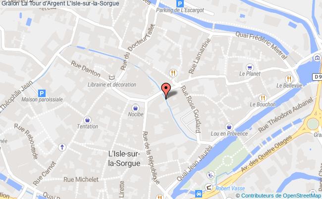 plan La Tour D'argent L'isle-sur-la-sorgue L'Isle-sur-la-Sorgue