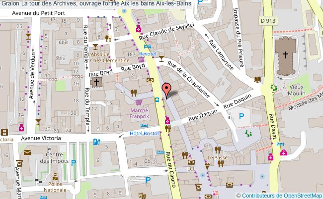 La tour des Archives, ouvrage fortifié Aix les bains