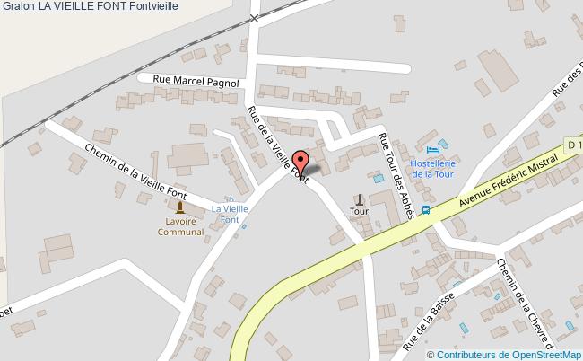 plan La Vieille Font Fontvieille Fontvieille