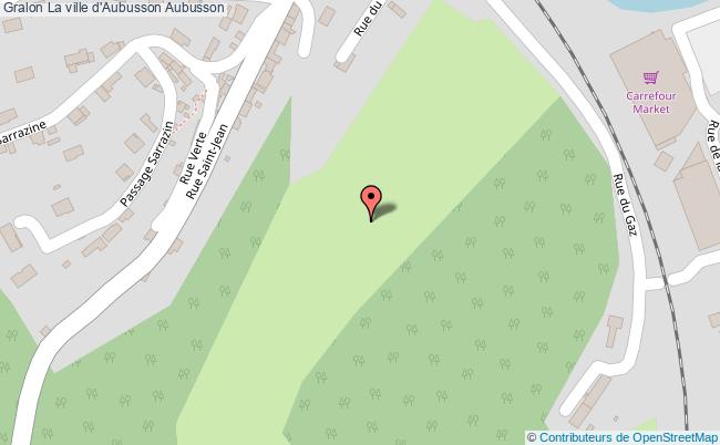 plan La Ville D'aubusson Aubusson Aubusson