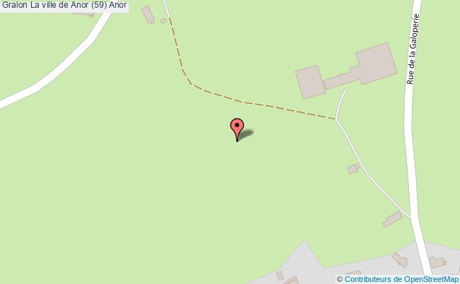plan La Ville De Anor (59) Anor Anor