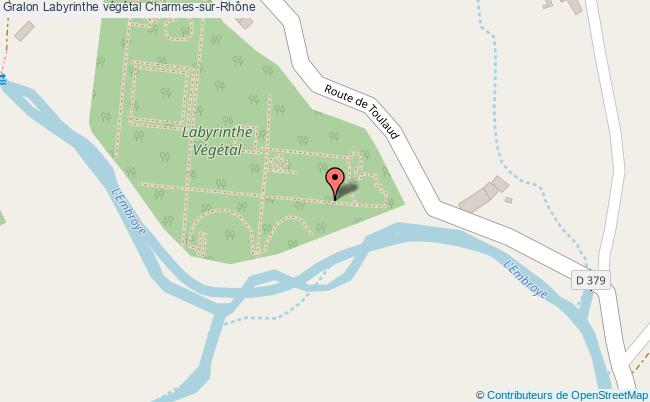 plan Labyrinthe Végétal Charmes-sur-rhône Charmes-sur-Rhône