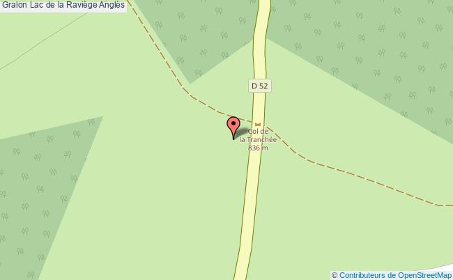 plan Lac De La Raviège Anglès Anglès