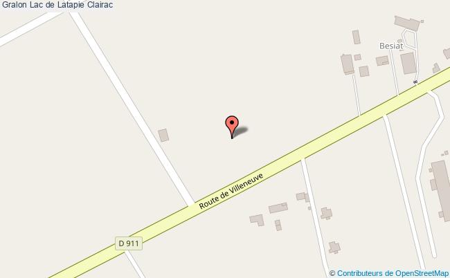 plan Lac De Latapie Clairac Clairac