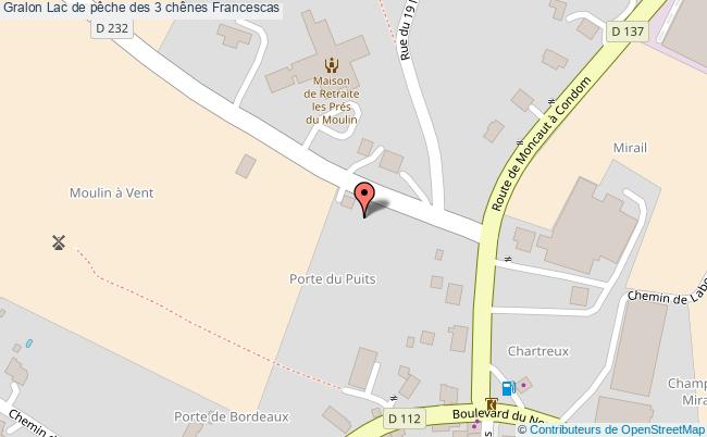 plan Lac De Pêche Des 3 Chênes Francescas Francescas