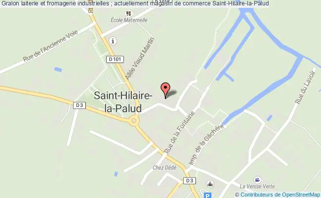 plan Laiterie Et Fromagerie Industrielles ; Actuellement Magasin De Commerce Saint-hilaire-la-palud Saint-Hilaire-la-Palud