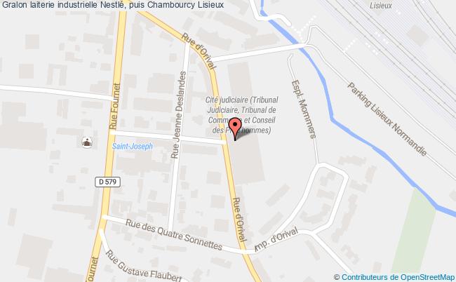 plan Laiterie Industrielle Nestlé, Puis Chambourcy Lisieux Lisieux