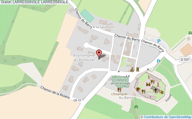 plan Larressingle Larressingle LARRESSINGLE