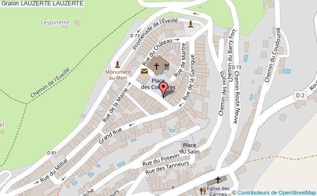 plan Lauzerte Lauzerte LAUZERTE