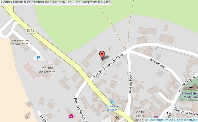 plan Lavoir à Impluvium De Baigneux-les-juifs Baigneux-les-juifs Baigneux-les-juifs