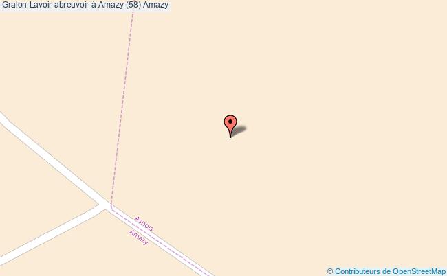 plan Lavoir Abreuvoir à Amazy (58) Amazy Amazy