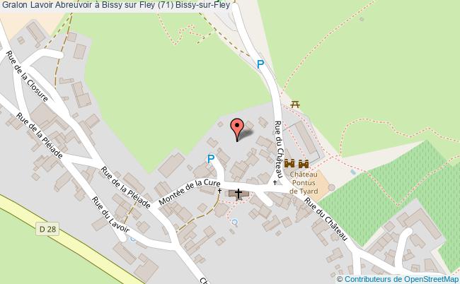 plan Lavoir Abreuvoir à Bissy Sur Fley (71) Bissy-sur-fley Bissy-sur-Fley