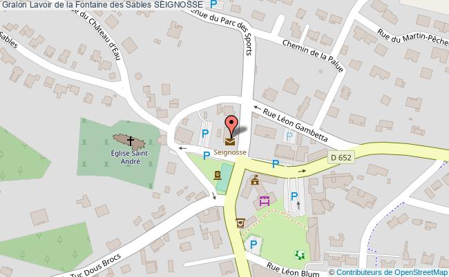 plan Lavoir De La Fontaine Des Sables Seignosse SEIGNOSSE