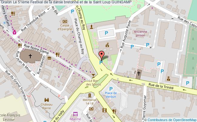 plan Le 51ème Festival De La Danse Bretonne Et De La Saint Loup Guingamp GUINGAMP