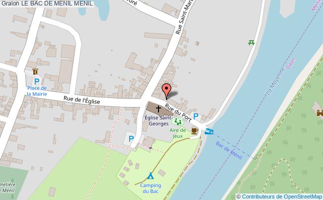 plan Le Bac De Menil Menil MENIL