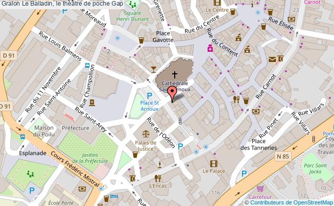 plan Le Balladin, Le Théâtre De Poche Gap Gap