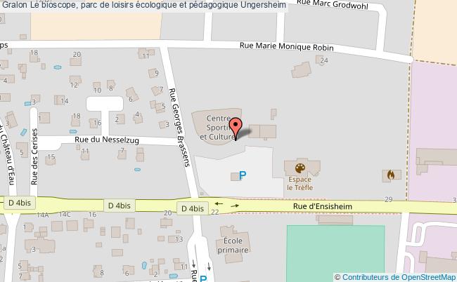 plan Le Bioscope, Parc De Loisirs écologique Et Pédagogique Ungersheim Ungersheim