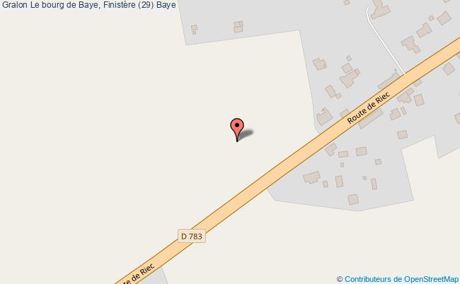 plan Le Bourg De Baye, Finistère (29) Baye Baye