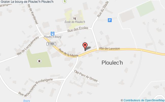 plan Le Bourg De Ploulec'h Ploulec'h Ploulec'h