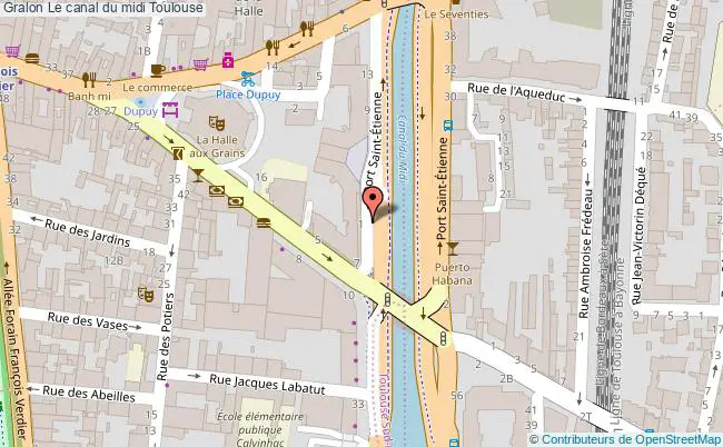plan Le Canal Du Midi Toulouse Toulouse